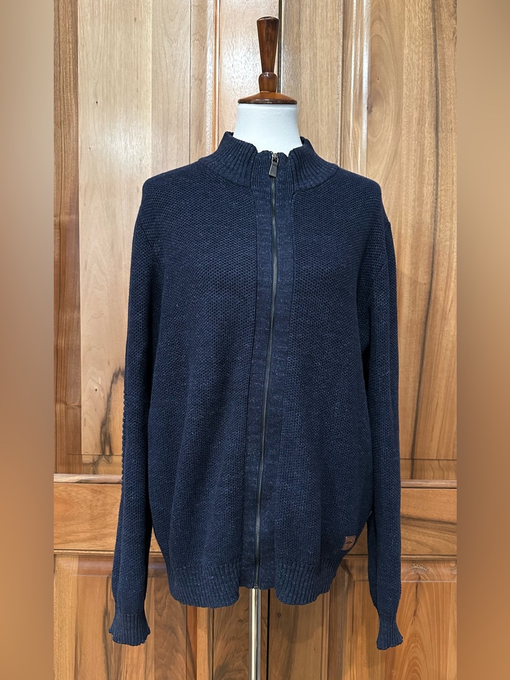 Fynch-Hatton Slub/Cotton/Wool Zip-Up Sweater/Jacket/Shacket, VGUC, L